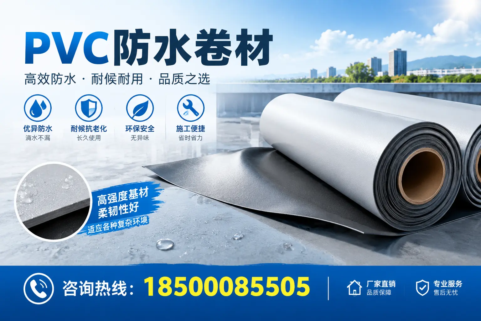 PVC防水卷材的环保特性与可持续发展探讨临夏